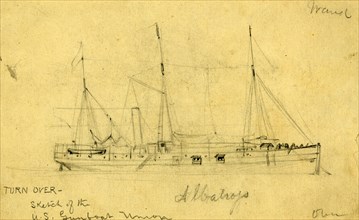 Albatross, between 1860 and 1865, drawing on cream paper pencil, 10.5 x 17.6 cm. (sheet),