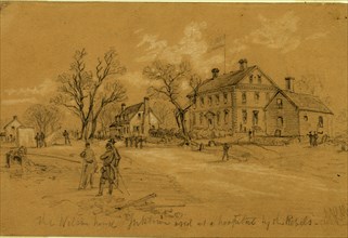 The Nelson House Yorktown used as a hospital by the rebels, 1862 May, drawing, 1862-1865, by Alfred