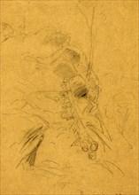 Dug Gap, 1864 May 8, drawing on brown paper pencil, 25.1 x 17.5 cm. (sheet), 1862-1865, by Alfred R