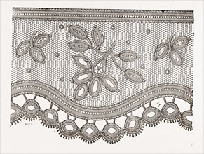 LACE FOR WASHING MATERIALS, NEEDLEWORK, 19th CENTURY EMBROIDERY