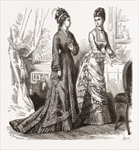 TOILETTES FOR VISITING AND CONCERTS, 19th CENTURY FASHION