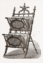 STAND AND FOLIO FOR NEWSPAPERS, 19th CENTURY FURNITURE