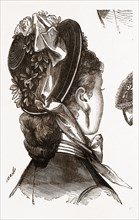 Bonnet, Fashion, NEEDLEWORK, 19th CENTURY EMBROIDERY