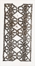 LACE INSERTION, NEEDLEWORK, 19th CENTURY EMBROIDERY