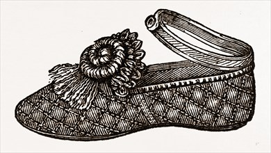 Baby's Shoe, NEEDLEWORK, 19th CENTURY