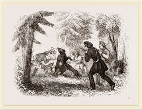Bear hunting by the Chippewayan Indians