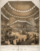Interior view of the New York Crystal Palace for the exhibition of the industry of all nations;
