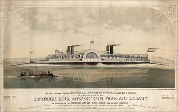 The great American steamer, General Washington, the largest boat in the world to be built and run