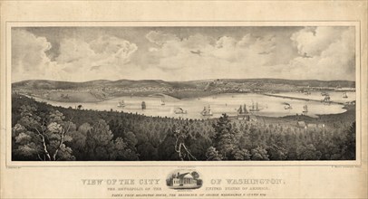 View of the city of Washington, the metropolis of the United States of America, taken from