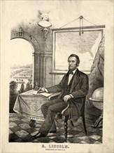 A. Lincoln, President of the U.S.; [between 1862 and 1864]; 1 print : lithograph ; 34 (35.7 with