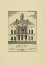Federal Hall. The seat of Congress / re-engraved on copper by Sidney L. Smith.; Society of