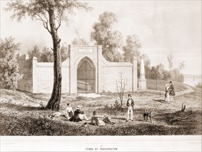 Mount Vernon tomb of Washington; c1849 May 24.; 1 print.