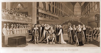 The coronation of King George the fourth / engraved by J. Chapman from a painting by J. Fussell.;