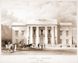 National Theatre, New York. J.W. Wallack, Esqr., lessee / Day & Haghe, lith., 17 Gate St., London ;