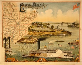 Mississippi river steamboat / executed by the Heliotype Printing Co., Boston, Mass. U.S.A.;