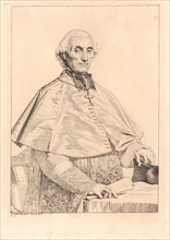 Jean-Auguste-Dominique Ingres (French, 1780 - 1867). Portrait of Cardinal Gabriel Cortois de