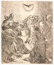 Giovanni Battista Galestruzzi (Italian, 1618 - after 1669). Pentecost, 17th century. Etching.