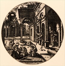 Georges Reverdy (aka Giorgio Reverdino) (French, active ca. 1529 â€ì ca. 1557). Adoration of the