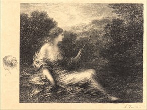 Henri Fantin-Latour (French, 1836 - 1904). The Huntress (Chasseresse), 1892. Lithograph. Second