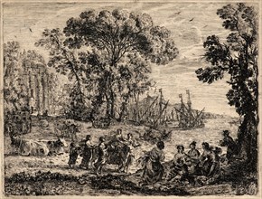 Claude Lorrain (French, 1604 - 1682). The Rape of Europa, 1634. Etching. Second state.