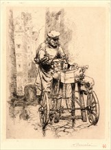 Auguste Louis LepÃ¨re (French, 1849 - 1918). The Knife Grinder (Le Rémouler), 1889. Etching. First