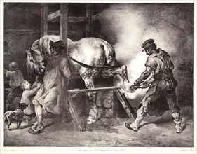 Théodore Géricault (French, 1791 - 1824). The Flemish Blacksmith (Le Maréchal Flamand), 1822.