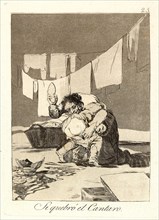 Francisco de Goya (Spanish, 1746-1828). Si quebrÃ³ el Cantaro. (Yes he broke the pot.), 1796-1797.