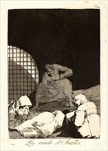 Francisco de Goya (Spanish, 1746-1828). Las rinde el SueÃ±o. (Sleep overcomes them.), 1796-1797.