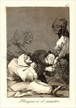 Francisco de Goya (Spanish, 1746-1828). Obsequio Ã¡ el maestro. (A gift for the master.), 1796-1797