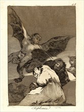 Francisco de Goya (Spanish, 1746-1828). Soplones. (Tale-bearers-Blasts of wind), 1796-1797. From