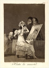 Francisco de Goya (Spanish, 1746-1828). Hasta la muerte. (Until death.), 1796-1797. From Los