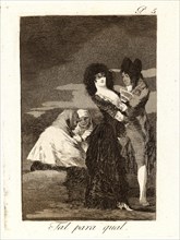 Francisco de Goya (Spanish, 1746-1828). Tal para qual. (Two of a kind.), 1796-1797. From Los