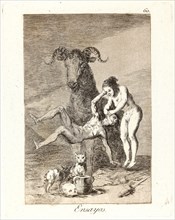 Francisco de Goya (Spanish, 1746-1828). Ensayos. (Trials.), 1796-1797. From Los Caprichos, no. 60.