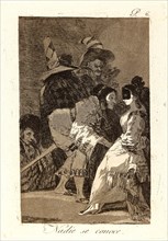 Francisco de Goya (Spanish, 1746-1828). Nadie se conoce. (Nobody knows himself.), 1796-1797. From