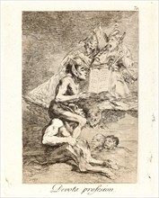 Francisco de Goya (Spanish, 1746-1828). Devota profesion. (Devout profession.), 1796-1797. From Los