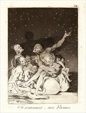 Francisco de Goya (Spanish, 1746-1828). Si amanece; nos Vamos. (When day breaks we will be off.),