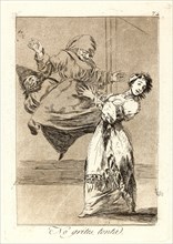 Francisco de Goya (Spanish, 1746-1828). No grites, tonta. (Don't scream, stupid.), 1796-1797. From