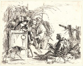 Giovanni Battista Tiepolo (aka Giambattista Tiepolo) (Italian, 1696 - 1770). An Audience with Death