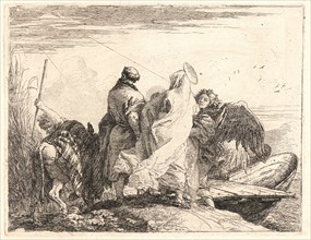 Giovanni Domenico Tiepolo (Italian, 1727 - 1804). The Holy Family Preparing to Embark, 1750-1753.