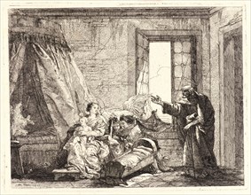 Giovanni Domenico Tiepolo (Italian, 1727 - 1804). Joseph Relays to Mary God's Command to Flee,