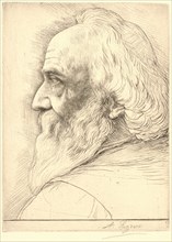 Alphonse Legros (French, 1837 - 1911). Self-Portrait, ca. 1906. Drypoint. Only state.