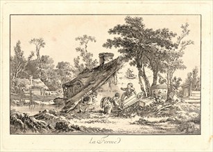 Jean-Baptiste Le Prince (French, 1734 - 1781). The Farm (La Ferme), 1771. Etching and aquatint on