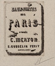 Edmond Gosselin (French, 19th century) after Charles Meryon (French, 1821 - 1868). Title Page,