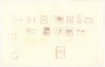 James McNeill Whistler (American, 1834 - 1903). Sketch for the Selection and Arrangement of