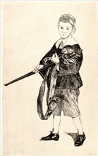 Ãâdouard Manet (French, 1832 - 1883). Child with a Sword Turned to the Left (L'Enfant a l'Ãâpée