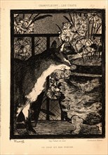 Ãâdouard Manet (French, 1832 - 1883). The Cat and the Flowers (Le chat et les fleurs), 1869.