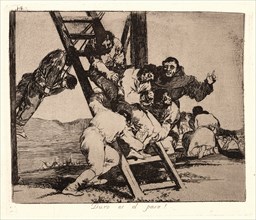 Francisco de Goya (Spanish, 1746-1828). It's a Hard Step! (Duro Es el Paso!), 1810-1815, printed