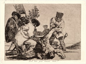 Francisco de Goya (Spanish, 1746-1828). What More Can Be Done? (Qué Hai Que Hacer Mas?), 1810-1815,
