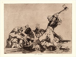 Francisco de Goya (Spanish, 1746-1828). The Same (Lo Mismo), 1810-1815, printed 1863. From The
