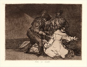 Francisco de Goya (Spanish, 1746-1828). This Is Bad (Esto Es Malo), 1810- 1815 (printed 1863). From